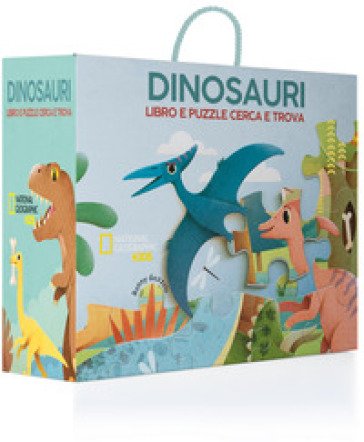 Dinosauri. Libro e puzzle cerca e trova. Ediz. a colori. Con puzzle. Con Poster Ronny Gazzola