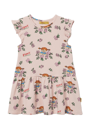 PIPPI Långstrump-klänning ASTRID Klänningar Rosa 98/104