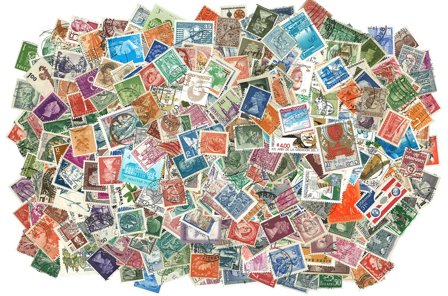 Hele verden - Frimærkepakke - 1000 forsk. - Stemplet, mange dagligmærker