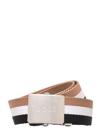 Boss_Icon-Roll_Sz35 Accessories Belts Braided Belt Beige BOSS*Betinget Tilbud