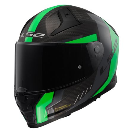 Helhjelm LS2 FF811 Vector II C Grid Matt fluo grønn XL