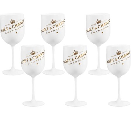 500ml Moet Champagne Flutes Glass Plast Acrylic Champagne Glass Vinglass