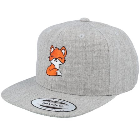 Kinder Kiddo Cap - Grau snapback Cap - Kinder Baby Fox Grey Snapback @ Hatstore