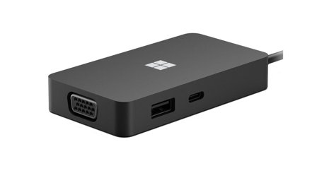Microsoft USB-C Travel Hub - dokkingstasjon - USB-C - VGA, HDMI - GigE