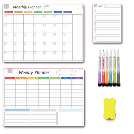 Magnetisk planlegger for hele familien - dag, uke og måned