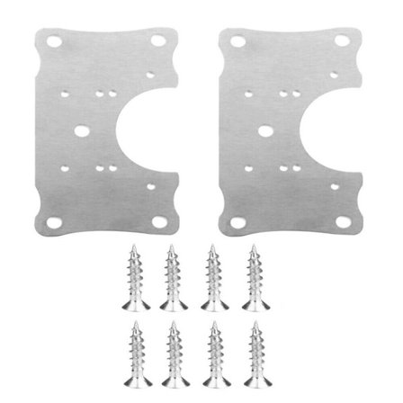 2 STK Hængsel Reparationsplade Skab Hængsler Hængsel Fastgørelsesplade