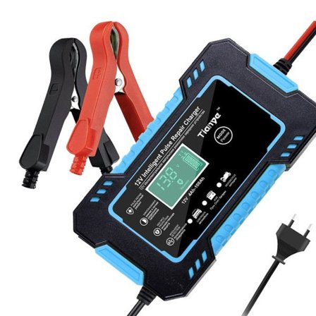 6A Fuld Automatisk Bil Batteri Oplader Foxsur Batteri Opladning Lifepo4 Batteri 12V Digital Skærm