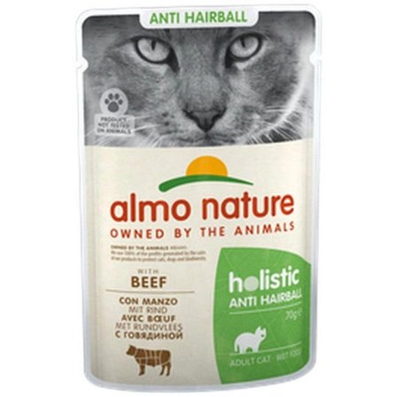 Almo Nature Anti Hairball Cibo Umido Manzo Per Gatti Adulti