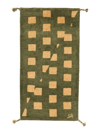 Gabbeh Rustic Rug Modern Black/Dark Yellow (Wool, )