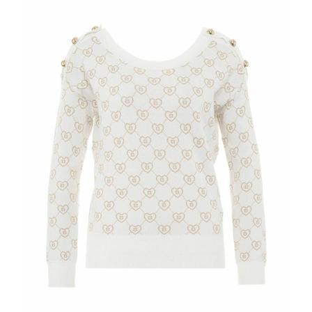 Blugirl, Knitwear Rf 2115Ma 21N 22 Wit, Dames, Maat:M