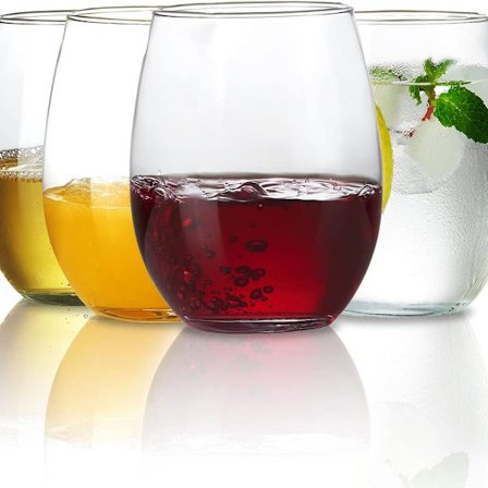 Uknuselige vinglas sæt brudsikkert glas til fester