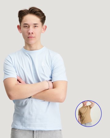 Calvin Klein 2-PACK MONOGRAM TOP Brun T-shirts Kille - Kids Brand Store