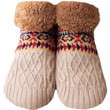 Sokker - Efterår/Vinter Gulvsokker - Varme Hjemmesokker - Postpartum Sokker - Snesokker - Tæppesokker - Hjemmesko Sokker - Unisex - Skridsikker-L