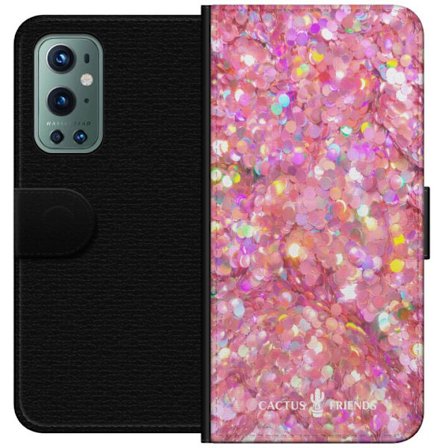 Yhteensopiva Lompakkokotelo OnePlus OnePlus 9 Pro Cactus and Friends – PinkGlitter