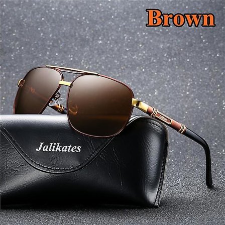 Mirror Men's Classic Retro Outdoor Sunglasses [brun]