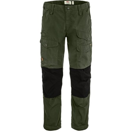 Fjällräven Vidda Pro Ventilated Trs 54/SHORT - male - Deep Forest-Black - Trekking Bukse