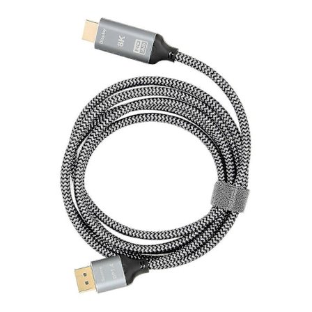 8K HDMI 2.1 til DisplayPort 1.4 Adapterkabel - Hann til Hunn-kontakt