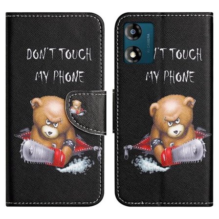 Wonderland Motorola Moto E13 Läppäkotelo - Bear