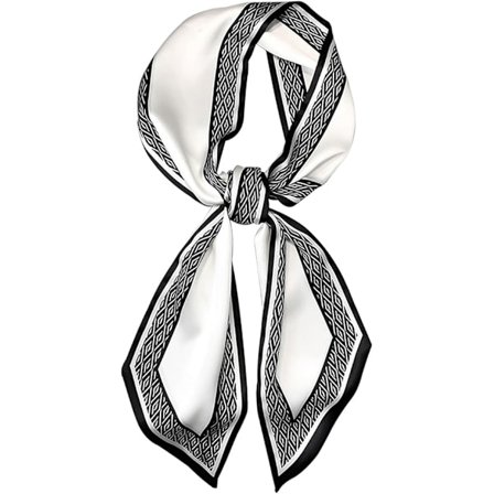 Naisten huivi päähän, kaulaan, laukkuun, käsilaukkuihin. Silkkimäinen pitkä ohut satiininen päähuivi, muoti