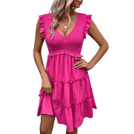 Ærmeløs Barbie Pink Kjole