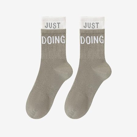 1 par Trendy Stretch High Tube Sokker Høy elastisitet Lady Spor