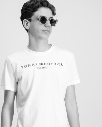 Tommy Hilfiger ESSENTIAL TEE S/S Vit T-shirts Kille - Kids Brand Store