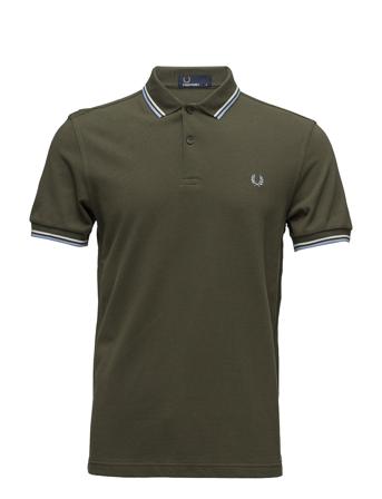 Twin Tipped Fp Shirt Polos Short-sleeved Vihreä Fred Perry