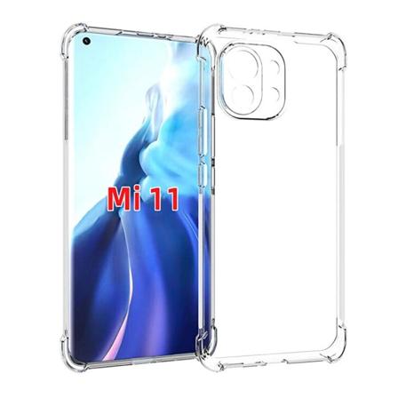 Xiaomi Mi 11 - Iskuja vaimentava FLOVEME-silikonisuoja Genomskinlig