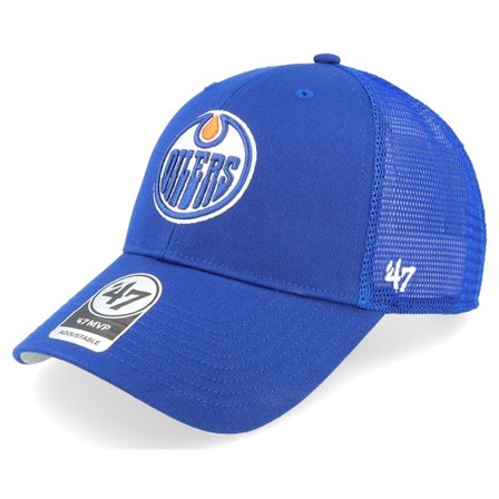 47 Brand - NHL Azul trucker Boné - Edmonton Oilers NHL Branson '47 Mvp Royal Trucker @ Hatstore