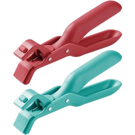 Matpincetter och skålklämmor, köksredskap för grillning och sallad, 2 stycken, plast och silikon