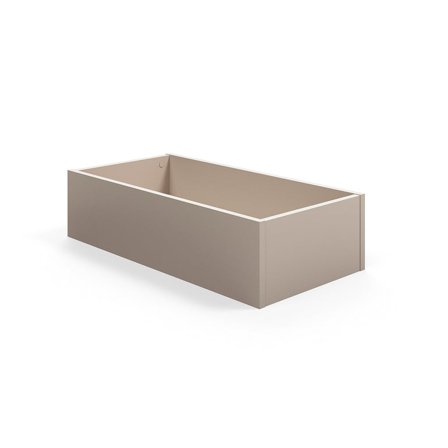 Top storage tray TOGETHER, 800x400x200 mm, clay grey