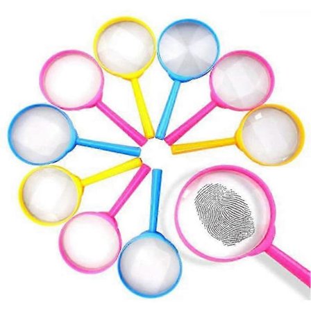 10 stycken förstoringsglas, förstoringsglas för barn, för pussellärare