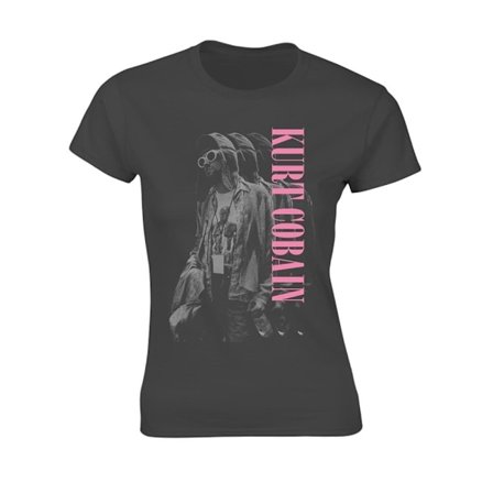 Kurt Cobain Dam/Dam Standing T-Shirt XL Grå