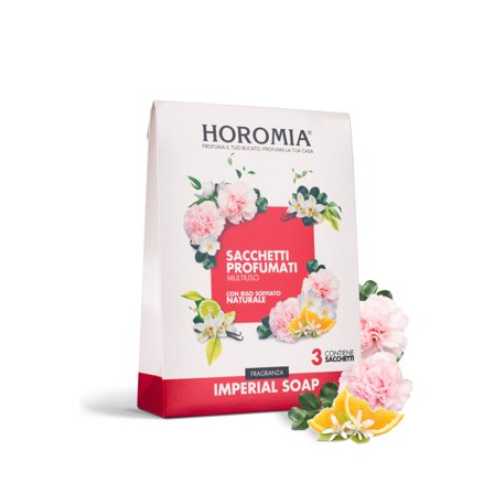 HOROMIA Sacchetti Profumati Riso Profumato Imperial Soap 3pz - Prodotti bucato
