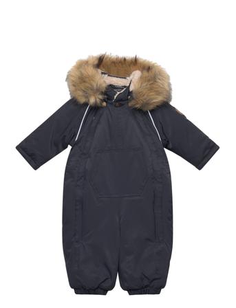 Twill Nylon Baby Suit Outerwear Coveralls Snow/ski Coveralls & Sets Marineblå Mikk-line*Betinget Tilbud