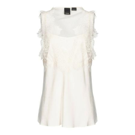 Pinko Sleeveless Tops Hvid, Dame