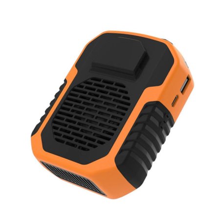 Nyankommet 6000mAh Bærbar Midjeklips Vifte Beltevifte Kroppsvifte Sterk Luftstrøm, 3 Hastigheter, Oppladbar belteklipsvifte med USB-port (Fww)