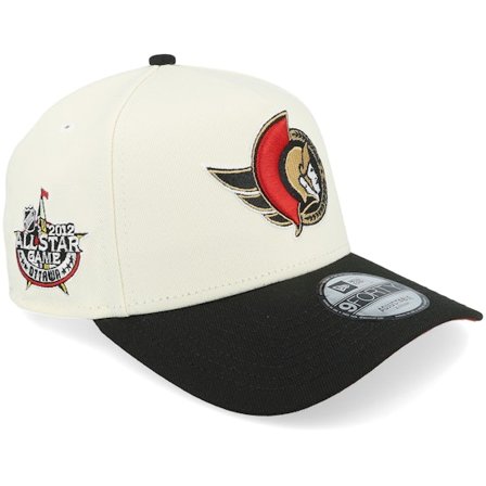 New Era - NHL White adjustable Czapka Z Daszkiem - Hatstore Exclusive x Ottawa Senators 9FORTY All Star Game 12 Chome/Black A-Frame Adjustable @ 