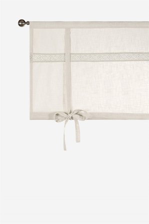 Cellbes of Sweden - Liftgardin med blonde Monica i hørbeige i størrelse 100 x 120 cm