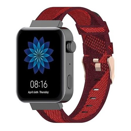 18mm Randig vävd nylonarmband för Xiaomi Mi Watch, Garmin Vivomove 3s / Vivoactive 4s HNT