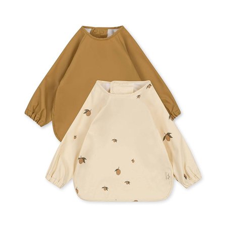 Konges Sløjd Hagesmæk 2-pak Lemon, Børn & Forældre, Spisetid, Hagesmække