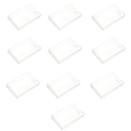 10st cover Game Card Skyddslåda för SNES Plast PET Protectors Hud