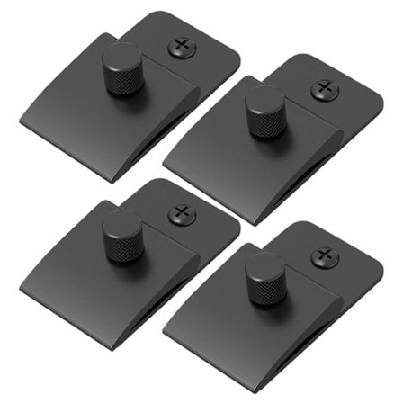 4 stk. Tapetklips Metal Tæppeophængningsklips med skruer Nem installation Væghængende klips til tæpper Tapet