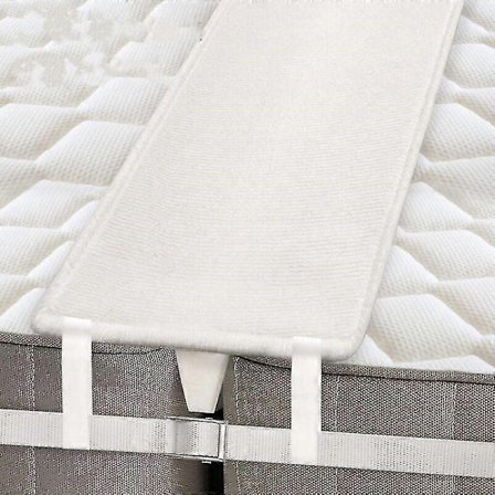20 cm Sengebro Madrasforbinder til at lave enkeltsenge om til King Size-kilemadras med madrasrem til gæstestue - WELLNGS