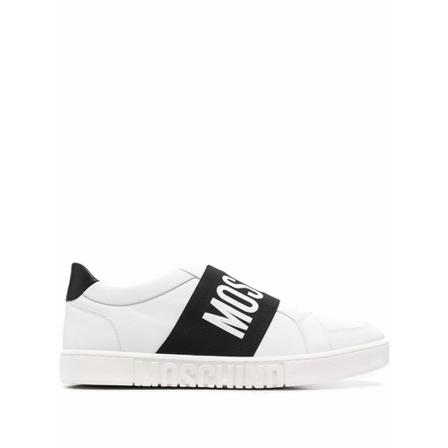Moschino - Sneakers - Vit - Herr - Storlek: 44 Eu, Herr, Storlek: 44 EU