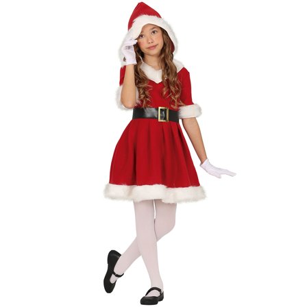 Tomtemor Juldräkt med Luva Barn