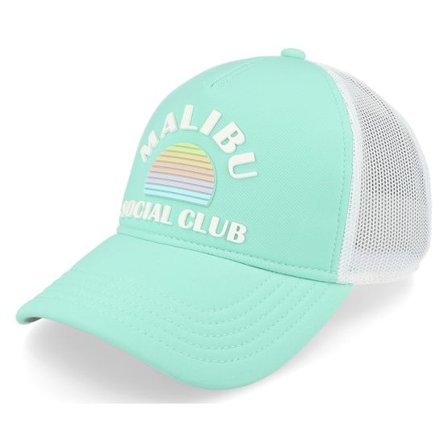 American Needle - Grön trucker Keps - Malibu Riptide Valin White/Seafoam Trucker @ Hatstore