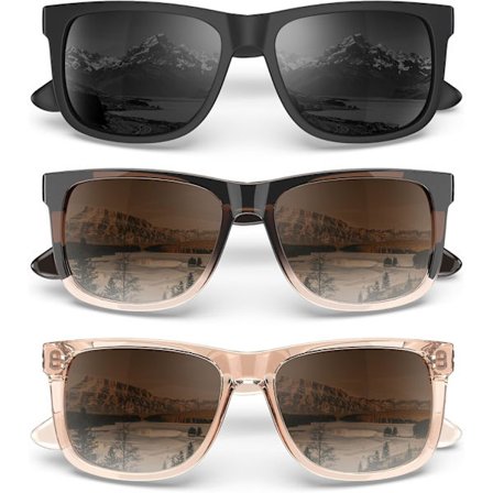 2025 Senaste Modell Solglasögon Dam Polariserade-Dam-Solglasögon: Trendiga Solglasögon UV400 Skydd Mode Polariserade Solglasögon Svart/