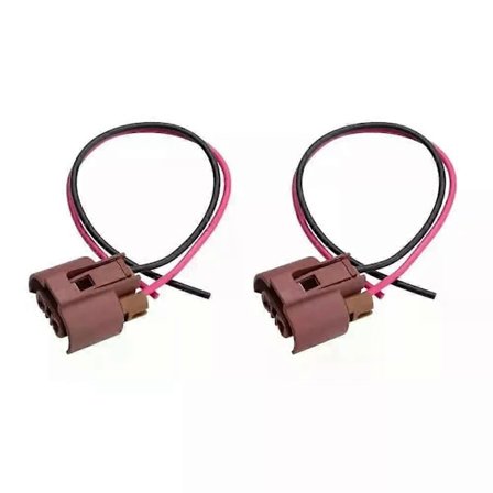 2 stk for Lexus Toyota Auris frontlyspære sokkel HIR2 ledningsnett kontakt adapter 9006 9012 HB4 9005 OE 9098011659