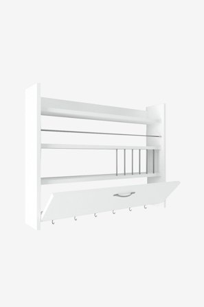 Homitis - Kjøkkenhylle Knott - Hvit - Hvit - Kjøkkenoppbevaring - Fra Homeroom